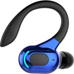 Kulaklık Kulak Kancası Bluetooth 5.2 Açık Spor Siyah Mavi Için Stereo Kablosuz Kulaklık - Siyah - Mavi