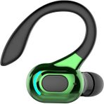 Kulaklık Kulak Kancası Bluetooth 5.2 Surround Ses Koşu Bisiklet Spor Salonu Siyah Yeşil - Siyah - Yeşil