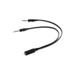 Kulaklık Mikrofon 3.5mm Çevirici Ayırıcı Switch Splitter - Kablo - Tek Girişi Çifte Çevirir