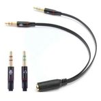 Kulaklık Mikrofon Ayırıcı 3.5mm Çevirici Switch Splitter