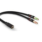 Kulaklık Mikrofon Ayırıcı Kablo 2x3.5 Mm Stereo Kablo Pl-8815