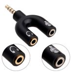 Kulaklık Mikrofon Birleştirici Adaptör 3.5mm Ayırıcı Aparat