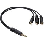 Kulaklık Mikrofon Çoklayıcı 3 Port 3.5Mm 4300P Splitter Swıtch Dö
