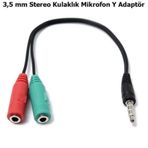 Kulaklık Ses Mikrofon Ayırıcı Dönüştürücü Çoklayıc