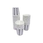 Kullan At Karton Bardak 6.5 Oz 100 Adet (Beyaz-İndigo)