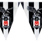 Kullan At Market Beşiktaş Üçgen Bayrak Süsü 360cm x 25cm 1 Adet