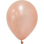 Kullan At Market Metalik Balon Bakır Rose Gold Renk 3,8cm x 10,5cm 36 Adet (12 inc) 100 Adet