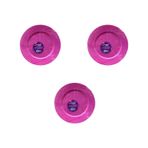 Kullan At Parti Davet Sunum Servis Plastik Sert Mika Tabak - 26 Cm. - Pembe - 6 Adetlik 3 Paket