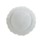 Kullan At Parti Plastik Sert Mika Tabak - 26 Cm. - Beyaz - 6 Adetlik Paket Beyaz