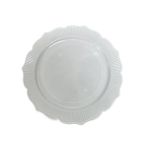 Kullan At Parti Plastik Sert Mika Tabak - 26 Cm. - Beyaz - 6 Adetlik Paket