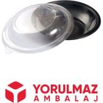 Kullan At Plastik Yemek Taşıma Kabı Kapaklı 25 Adet