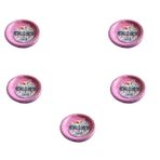 Kullan At Renkli Pembe Parti Davet Plastik Tabak - 17 Cm. - 25 Adetlik 5 Paket