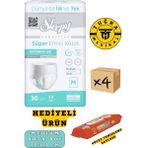 Külotlu Hasta Bezi Medium Beden 120 Adet (4 Paket) Hediyeli
