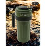 Kulplu Model 304 Çelik Sıcak - Soğuk Kişiye Özel Termos Yeşil - 700 ml