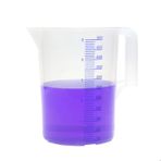Kulplu Plastik Ölçü Kabı Beher 5 Litre - Mavi Skala - BPA Free