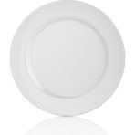 Külsan 1025.PW - Classic 6'lı Beyaz Ordövr Tabak Seti 25 cm, Thermoset Melamin
