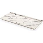 Külsan 105124.WM - Mayammar White Marble Mermer Efektli Dikdörtgen Tabak 51X24 Cm, Thermoset Melamin - 51 x 24 cm