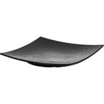 Külsan 10731.BL - Saku Yağmur Efektli Siyah Kare Servis Tabağı 31x31 cm, Thermoset Melamin