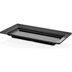 Külsan 10843.BL - Bono Siyah Dikdörtgen Tabak 43X21 Cm, Thermoset Melamin - 43 x 21 cm