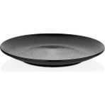Külsan 10945.BL - Mina Yağmur Efektli Krem Siyah Yuvarlak Tabak 45 Cm,thermoset Melamin