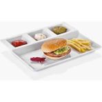 Külsan 111.PW - 3'lü Burger Tabak Seti 27 x 23 cm., Thermoset Melamin