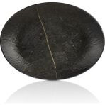 Külsan 11839.BL.PTR - Tilda Portoro Oval Tabak 39X29 Cm, Thermoset Melamin - 39 x 29 cm