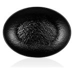 Külsan 11839.BL - Tilda Siyah Oval Tabak 39X29 Cm, Thermoset Melamin - 39 x 29 cm