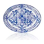 Külsan 11839.CW.SEV - Tilda Sevilla Oval Tabak 39X29 Cm, Thermoset Melamin - 39 x 29 cm
