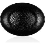 Külsan 11849.BL - Tilda Siyah Oval Tabak 49X36,5 Cm,thermoset Melamin - 49 x 36,5 cm