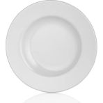Külsan 1223.PW - Classic 6'lı Beyaz Çukur Tabak Seti 23 cm, Thermoset Melamin