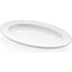 Külsan 1424.PW - Classic 2'li Beyaz Oval Tabak Seti 24X16,5 cm, Thermoset Melamin - 21 x 16,5 cm
