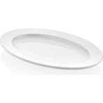 Külsan 1434.PW - Classic 2'li Beyaz Oval Tabak Seti 34X23,5 cm, Thermoset Melamin - 34 x 23,5 cm