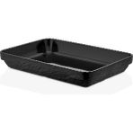 Külsan 21136.BL - Olie 2'li Siyah Dikdörtgen Tabak Seti 35,6X24 Cm, Thermoset Melamin - 35,6 x 24 cm