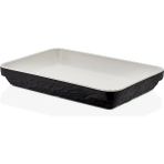Külsan 21136.CWBL -Olie 2'li Siyah Dikdörtgen Tabak Seti 35,6X24 Cm, Thermoset Melamin - 35,6 x 24 cm