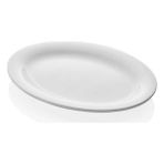Külsan 2434.PW - Soft 3'lü Beyaz Oval Tabak Seti 34x26 cm, Thermoset Melamin