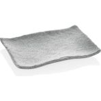 Külsan 30019.GG - Terra 3'lü Gri Granit Efektli Dikdörtgen Tabak Seti 19X13,5 Cm, Thermoset Melamin - 19 x 13,5 cm