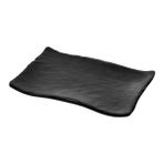 Külsan 30027.BL – Terra Siyah Dikdörtgen Tabak Seti 27,7×19,2 cm, Thermoset Melamin