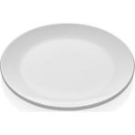 Külsan 3123.PW – 6'lı Beyaz Yuvarlak Tabak Seti 23cm Thermoset Melamin