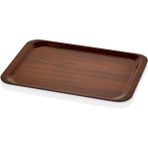 Külsan 3449.CE - Arcoform Laminated 2'li Ceviz Dikdörtgen Tepsi 34X49 Cm, Thermoset Melamin - 34 x 49 cm