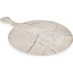 Külsan 35135.CAP - Marble Effect Cappuccino Yuvarlak Pano Tabak 35 Cm, Thermoset Melamin