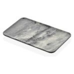 Külsan 40014.RM - Royal Marble Luna 12'li Gri Tabak Seti 26,5X16,2 Cm, Thermoset Melamin - 26,5 x 16,2 cm