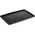 Külsan 41011.BL - Polaris 3'lü Siyah Dikdörtgen Tabak Seti 53X32,5 Cm, Thermoset Melamin - 53 x 32,5 cm
