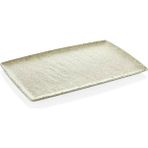 Külsan 41011.WG - Polaris 3'lü Beyaz Granit Efektli Dikdörtgen Tabak Seti 53X32,5 Cm, Thermoset Melamin - 53 x 32,5 cm