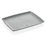 Külsan 41012.GG - Polaris 6'lı Gri Granit Efektli Dikdörtgen Tabak Seti 26,5X32,5 Cm,thermoset Melamin - 26,5 x 32,5 cm
