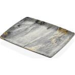 Külsan 41012.RM - Polaris Royal Marble 6'lı Dikdörtgen Tabak Seti 26,5X32,5 Cm, Thermoset Melamin - 26,5 x 32,5 cm