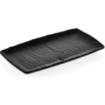 Külsan 41013.BL - Polaris 9'lu Siyah Dikdörtgen Tabak Seti 17,6X32,5 Cm, Thermoset Melamin - 17,6 x 32,5 cm