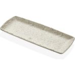 Külsan 41028.WG - Polaris 6'lı Beyaz Granit Efektli Dikdörtgen Tabak Seti 28,5X12 Cm, Thermoset Melamin - 28,5 x 12 cm