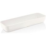 Külsan 42024.CW - Corona Krem Beyaz Dikdörtgen Kase 53X16,2 Cm, Thermoset Melamin - 3,8 lt