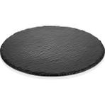 Külsan 47035.BL - Arduvaz Efektli 5'li Siyah Yuvarlak Sunum Pano Seti 35 Cm, Thermoset Melamin