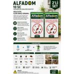 KULSAN Alfadom 10 Sc 2’li Set Konsantre Haşere Ilacı 50 ml + 50 ml | Sivrisinek, Karasinek, Hamamböceği, Kene ve Akrep Etkili